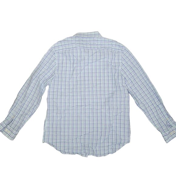 Michael Kors Men's Slim Fit Checkered Button-Up Shirt fall Size large 32/33 16 - Picture 3 of 5